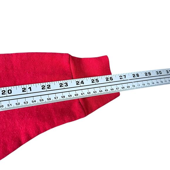 Vintage Bah Humbug Christmas Sweatshirt Men’s XL Red Pullover 90s USA Fruit Loom - Picture 6 of 12